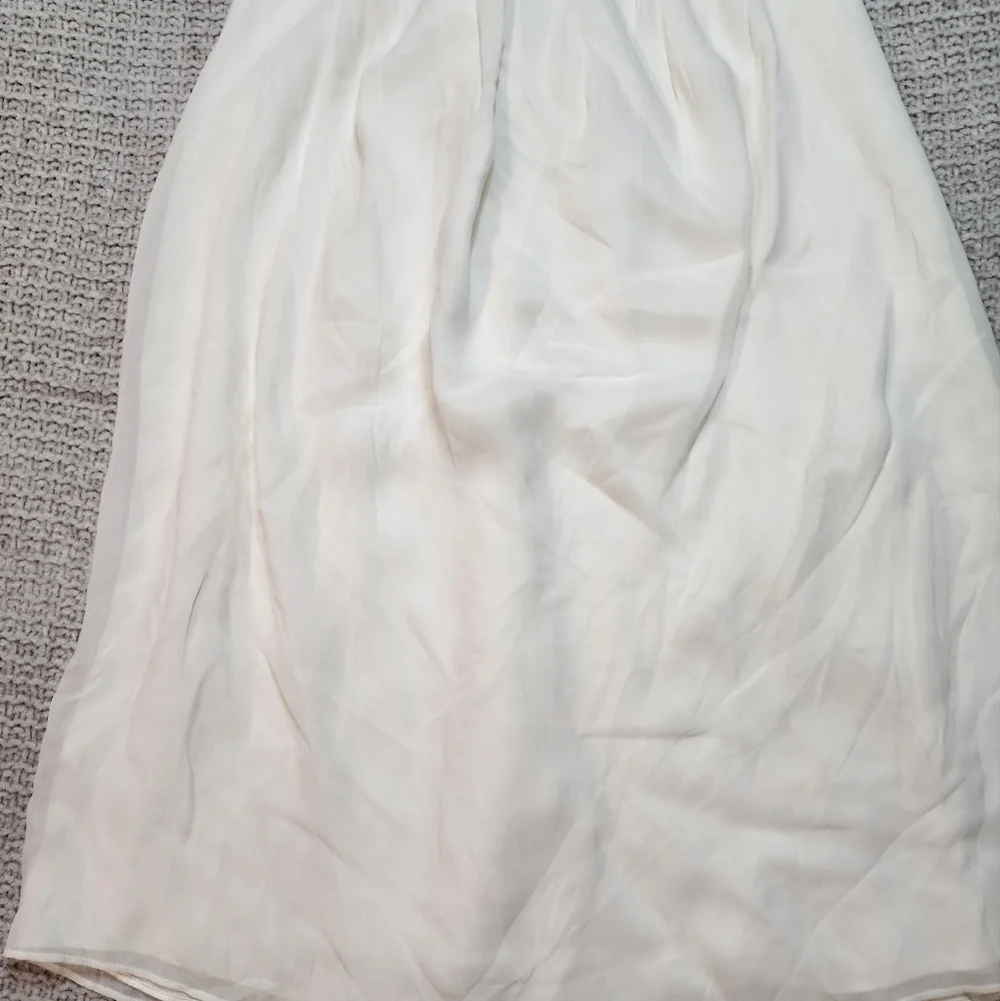 Us Angels Silk White Maxi Dress Size 10